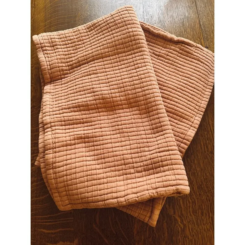 QUINCE Organic Ribbed Cotton Shams KING in Sedona